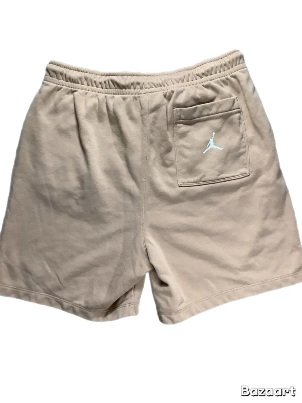 Jordan Flight MVP Fleece Shorts Tan Men's L Retro Arch Logo Graphic (312)